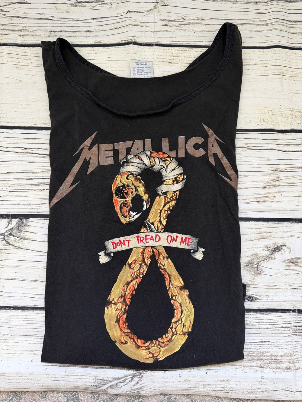 The Brockum Group 1991 Original Metallica  Vintage Tank Don’t Tread On Me XL